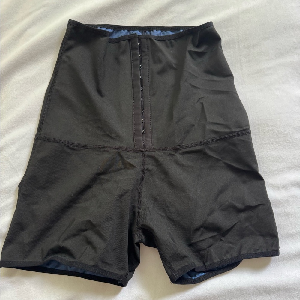 High-Waist Black Shapewear Shorts